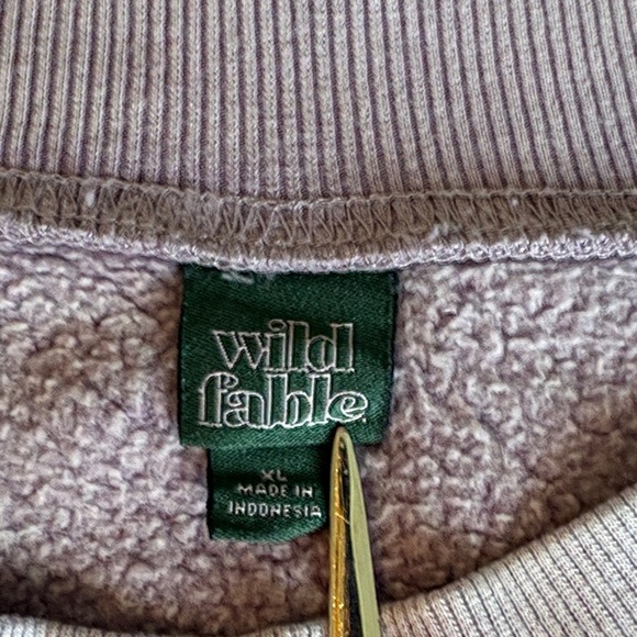 Wild Fable Lavender Cropped Sweatshirt Size XL - Picture 3 of 4